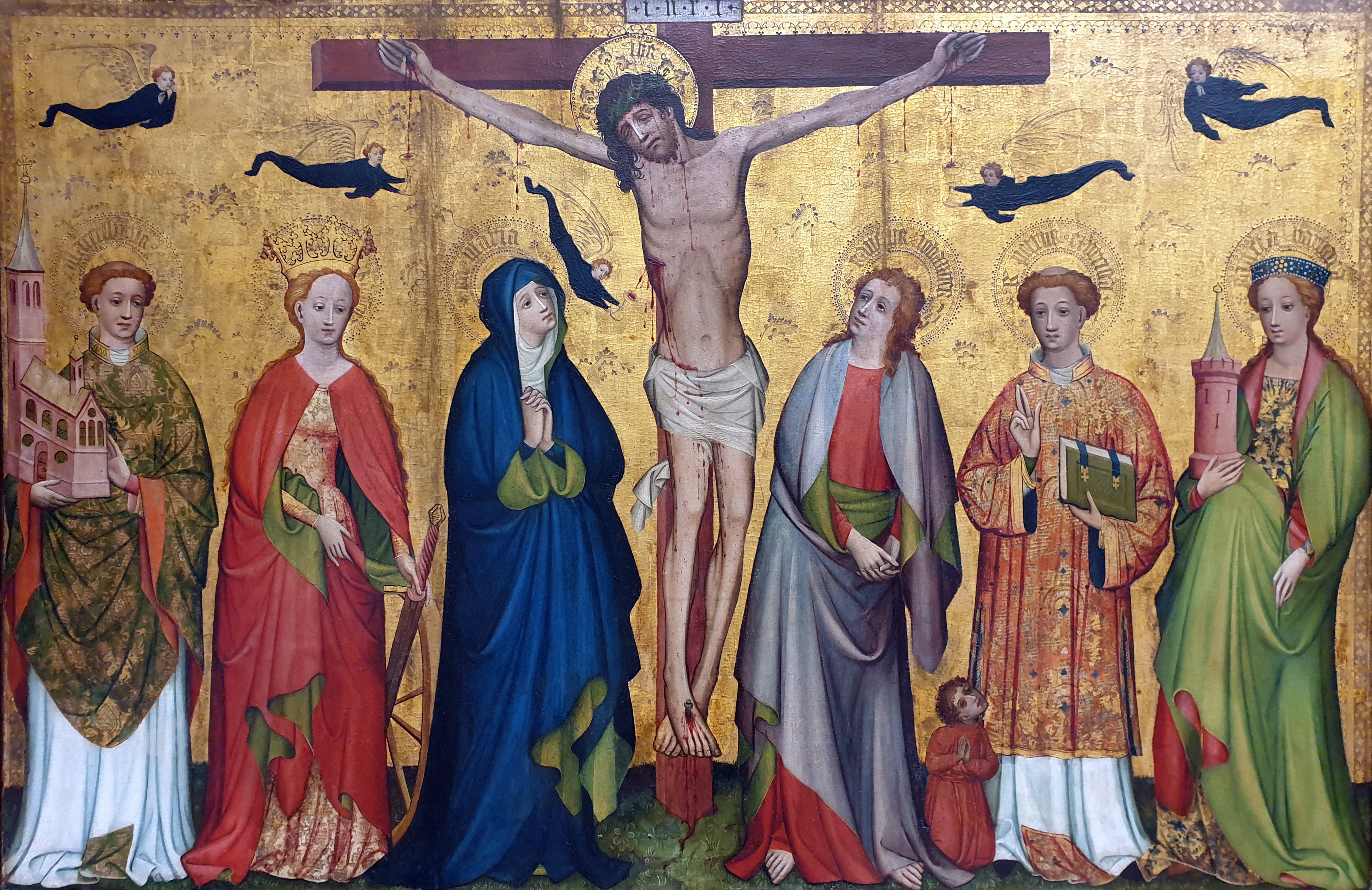 1430_Kölnisch_Christus_am_Kreuz_mit_Heiligen_Gemäldegalerie_Kat.Nr._1627B_anagoria