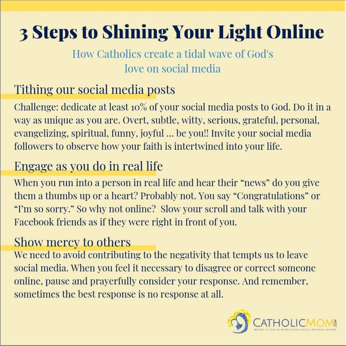 2020 0629 LJones-3 steps to shine light online-CatholicMom