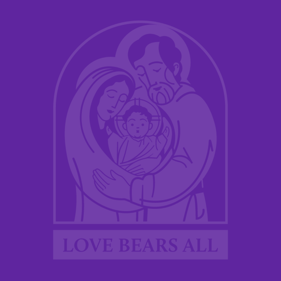 Love Bears All image with Holy Family