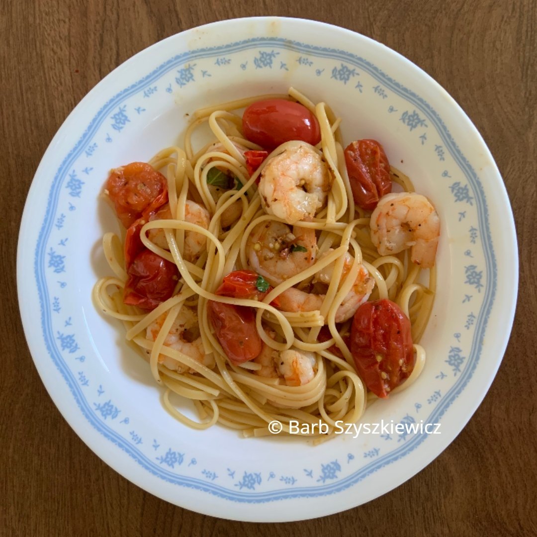 2021 Shrimp Linguine Tomatoes 1