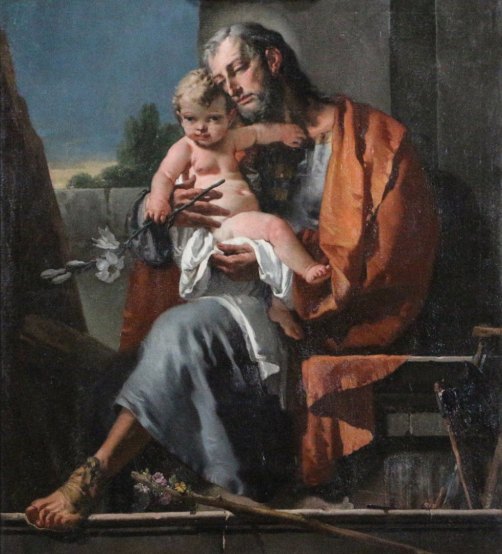 Sr. Joseph holding baby Jesus