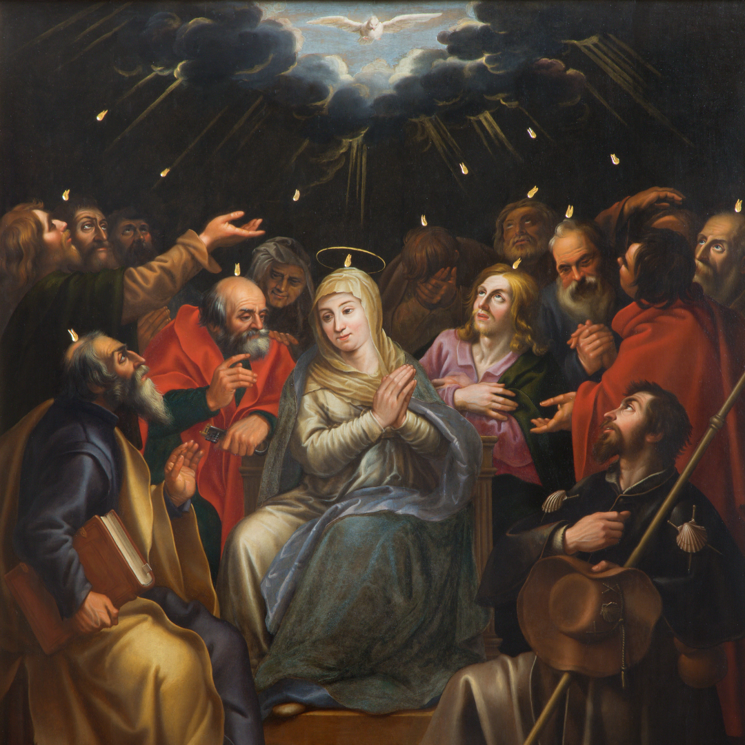 Descent of the Holy Spirit on Mary and the Apostles
