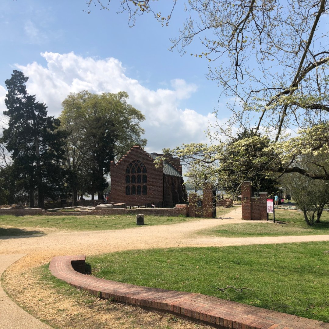 brick church at Jamestown VA