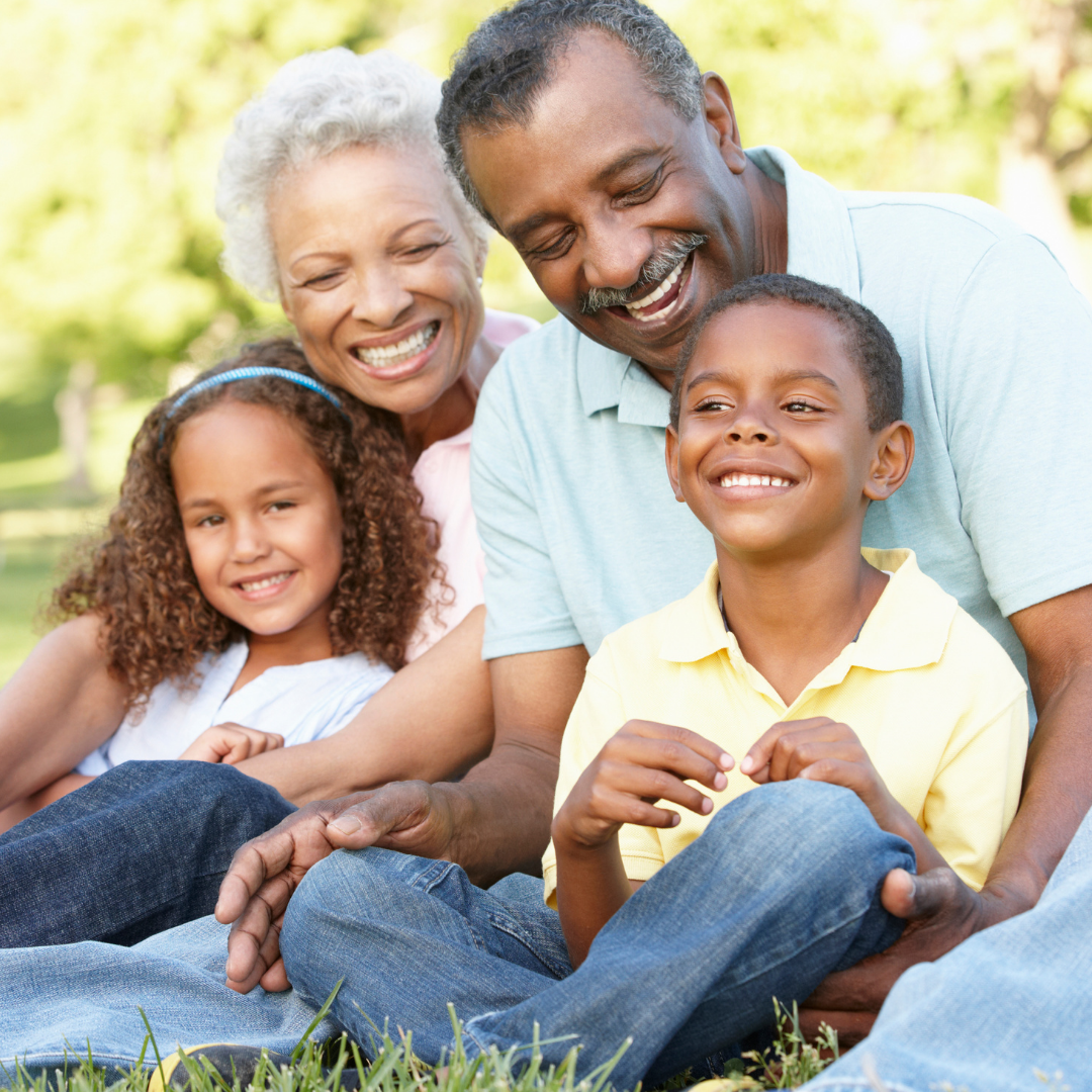 grandparents with young grandchildren
