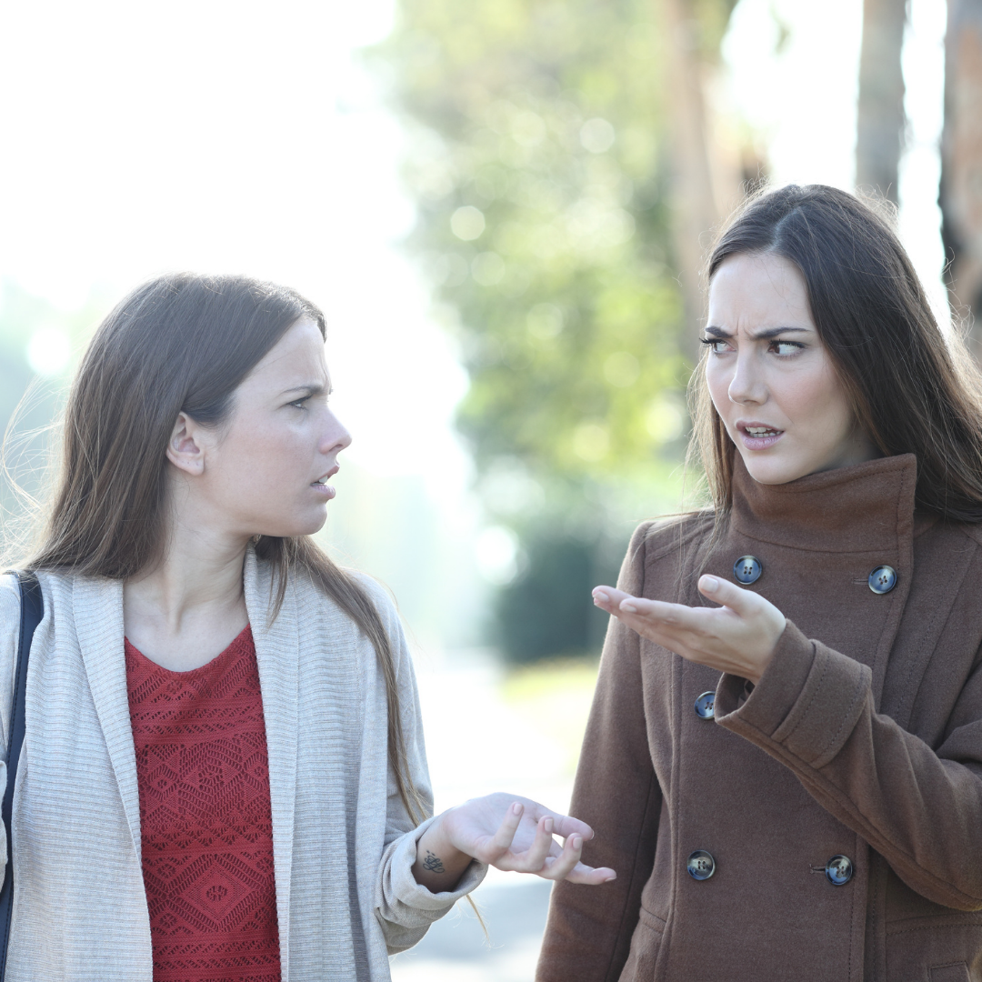 two women arguing