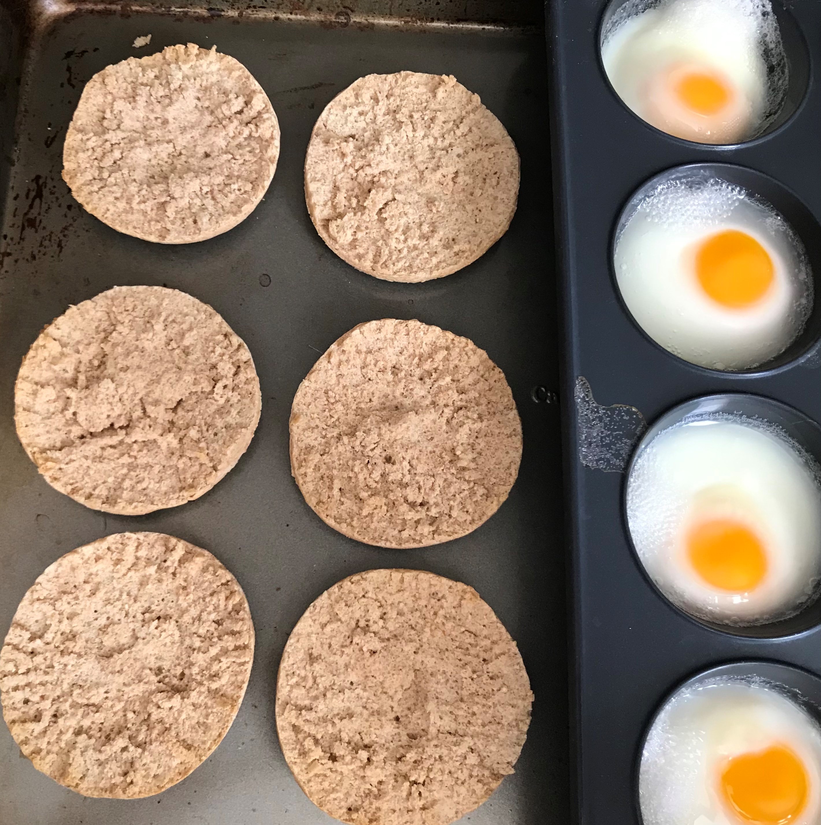 sheet pan egg sandwiches