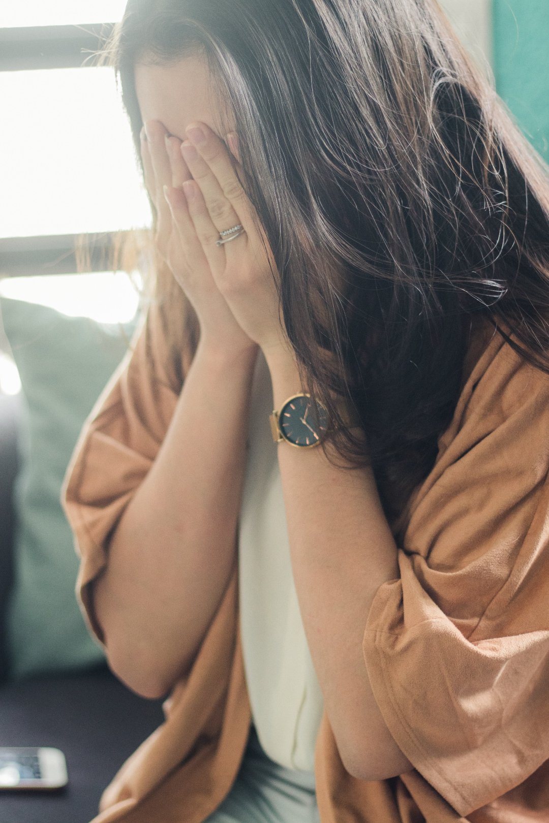 woman crying