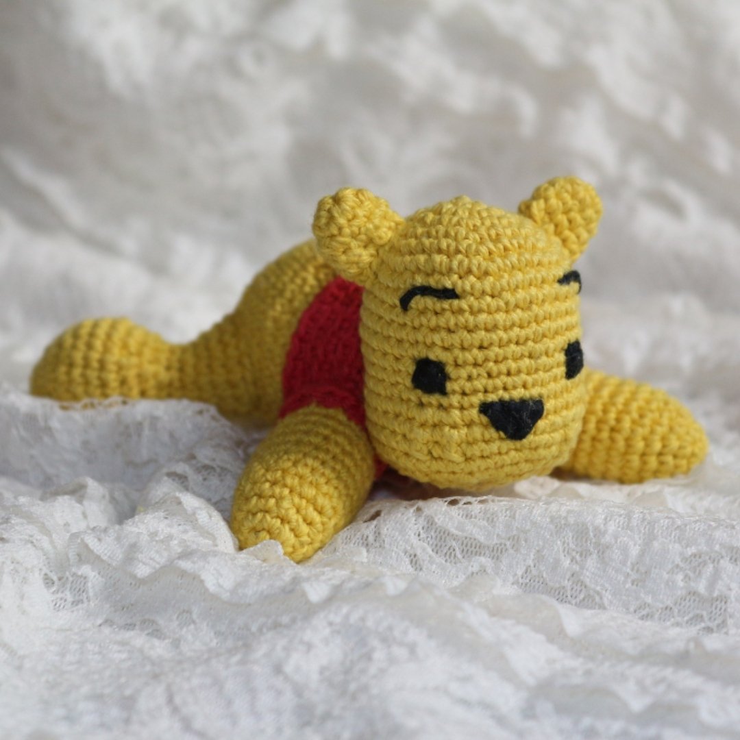 crocheted winnie-the-pooh