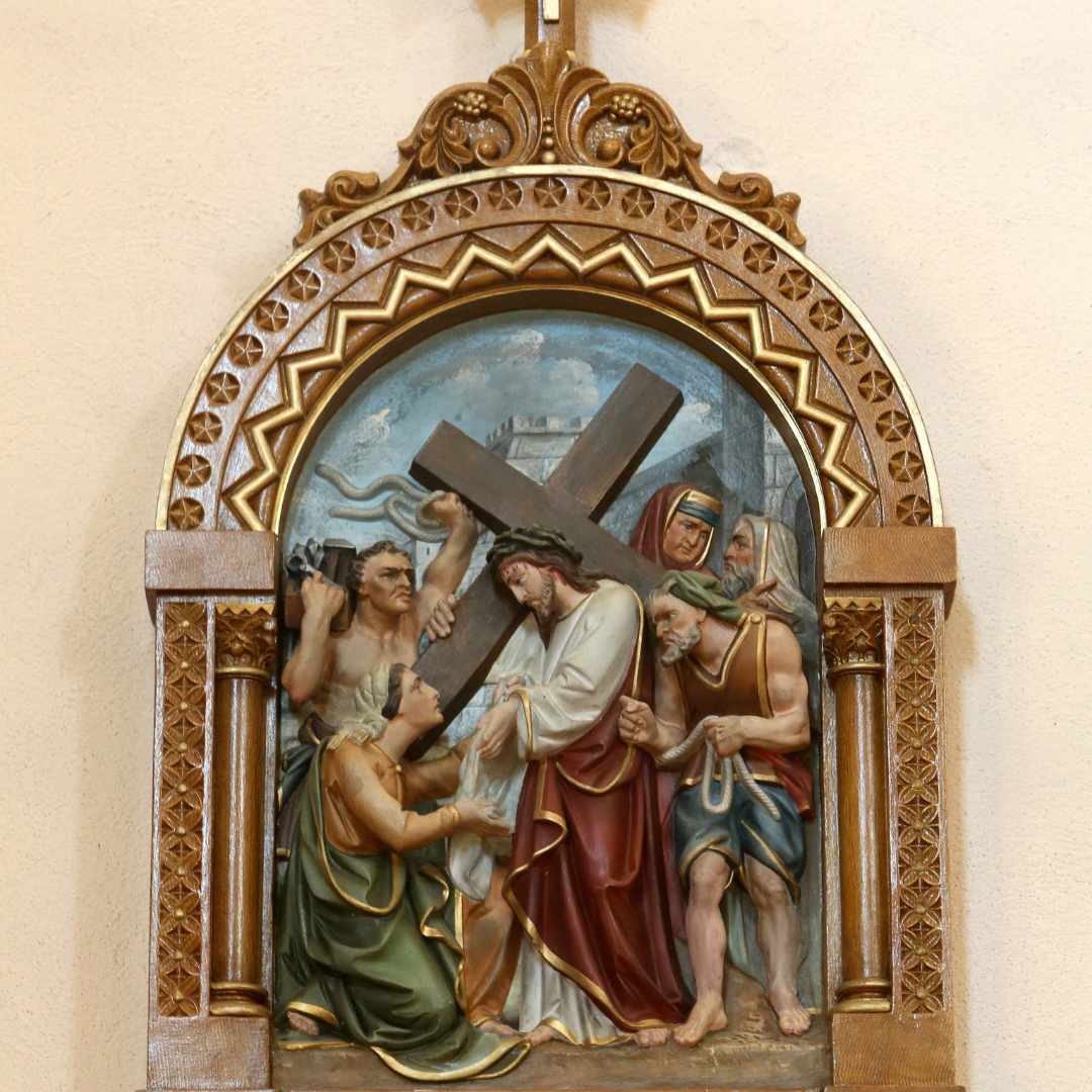 Veronica wipes the face of Jesus