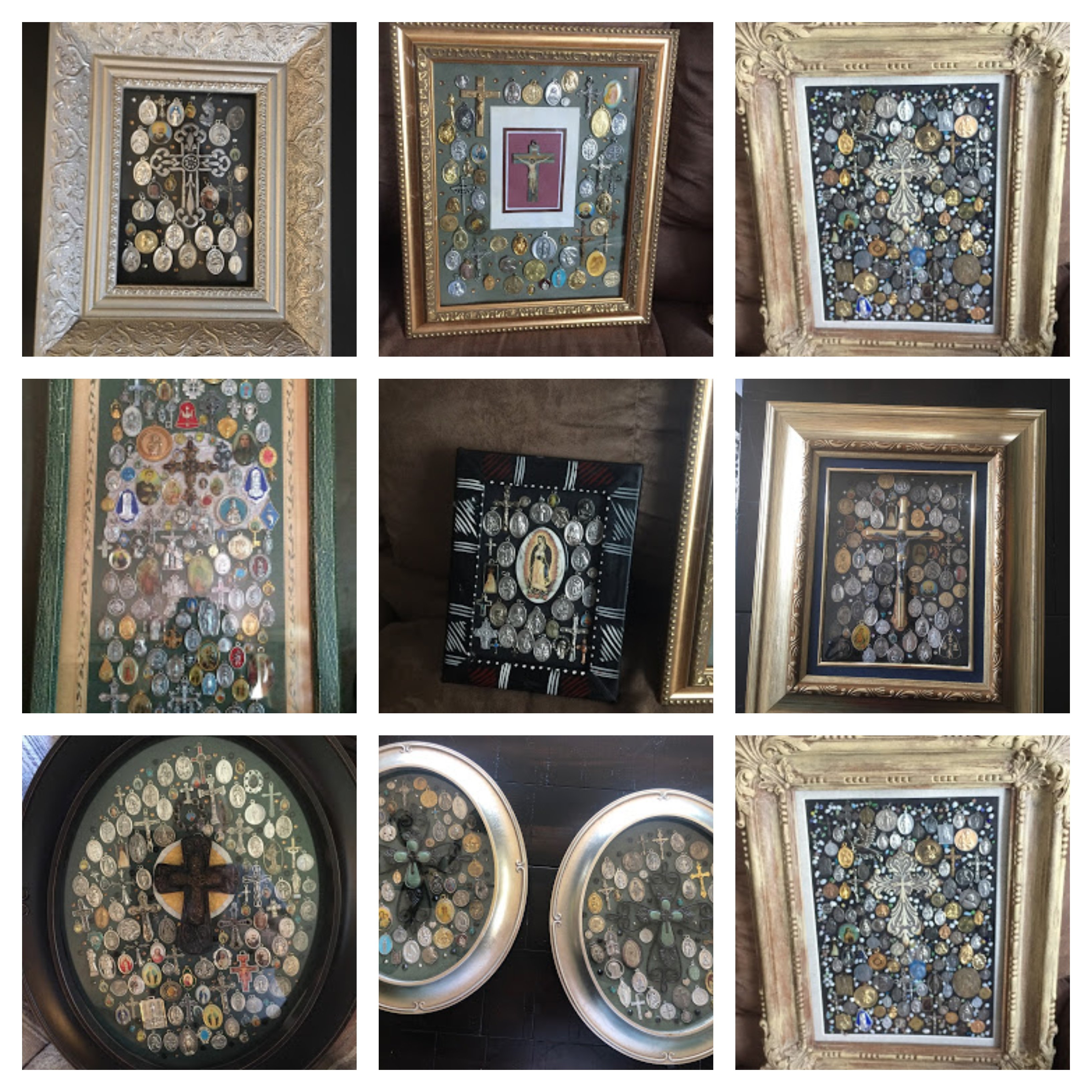 collage of medal mosaics