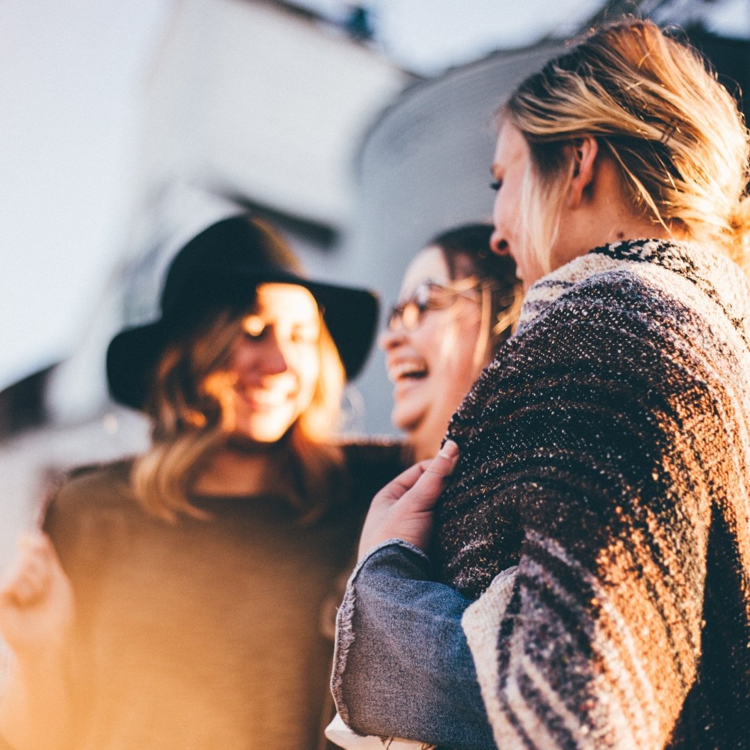 group of women laughing