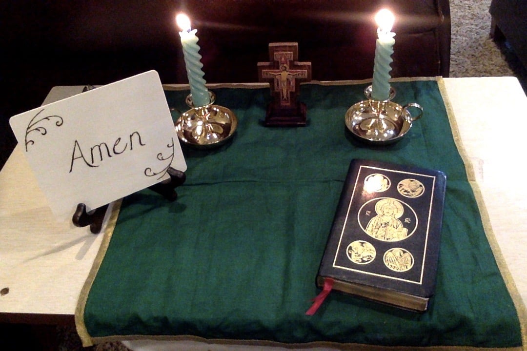 Family prayer table