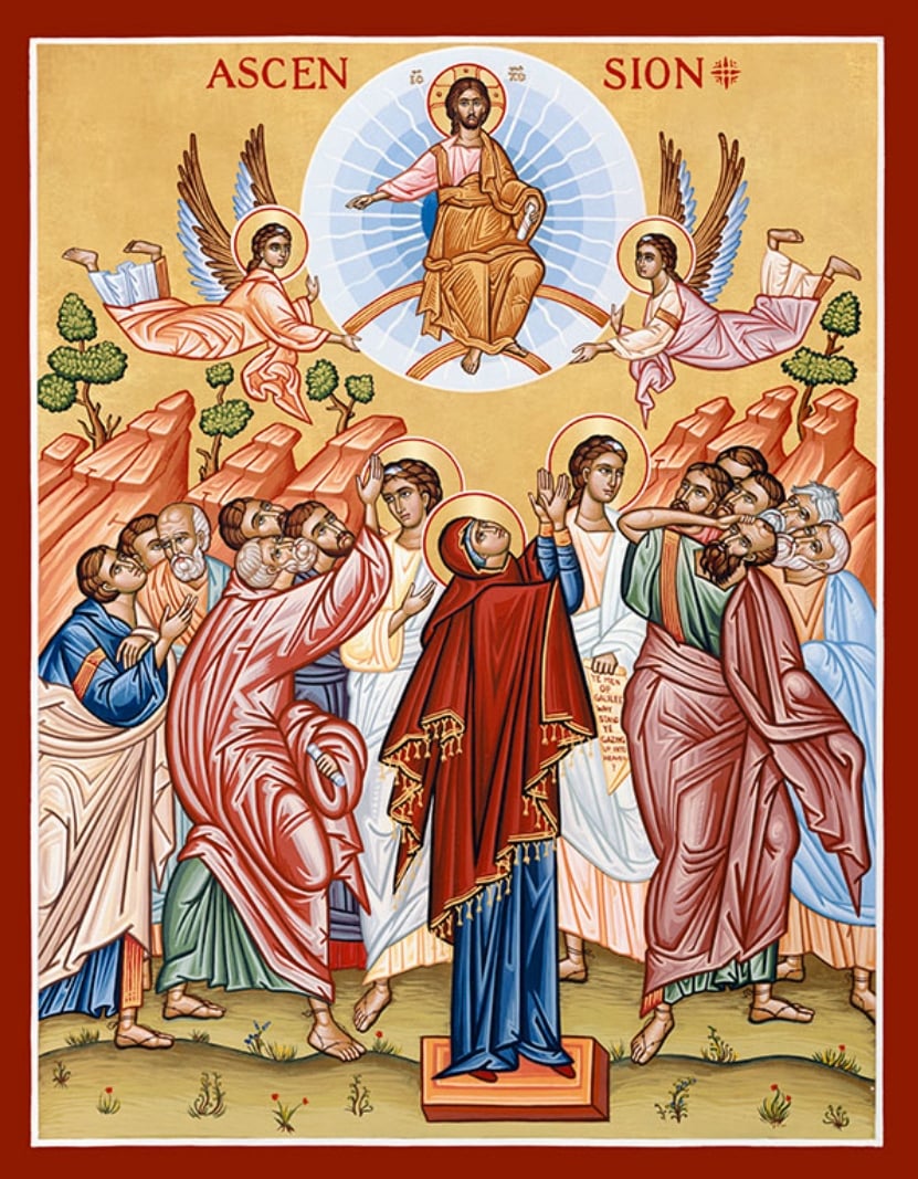 20210727 AWoodiel Ascension icon-Monastery Icons