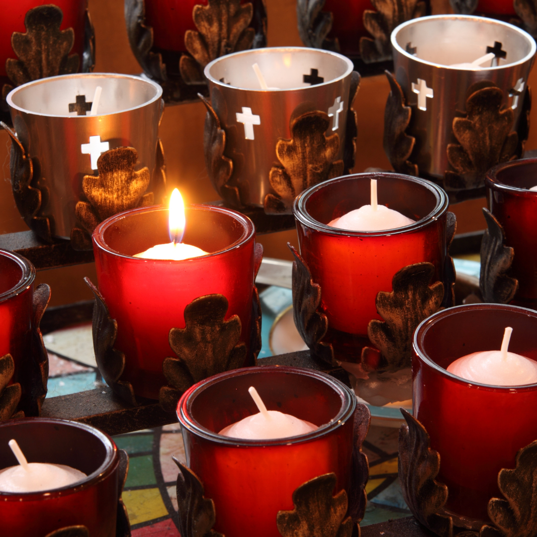 church votive candles