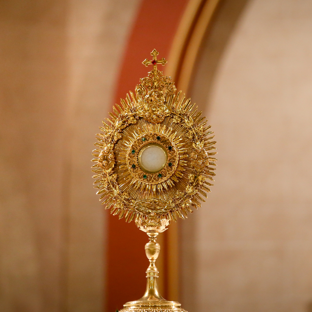 Monstrance with Holy Eucharist