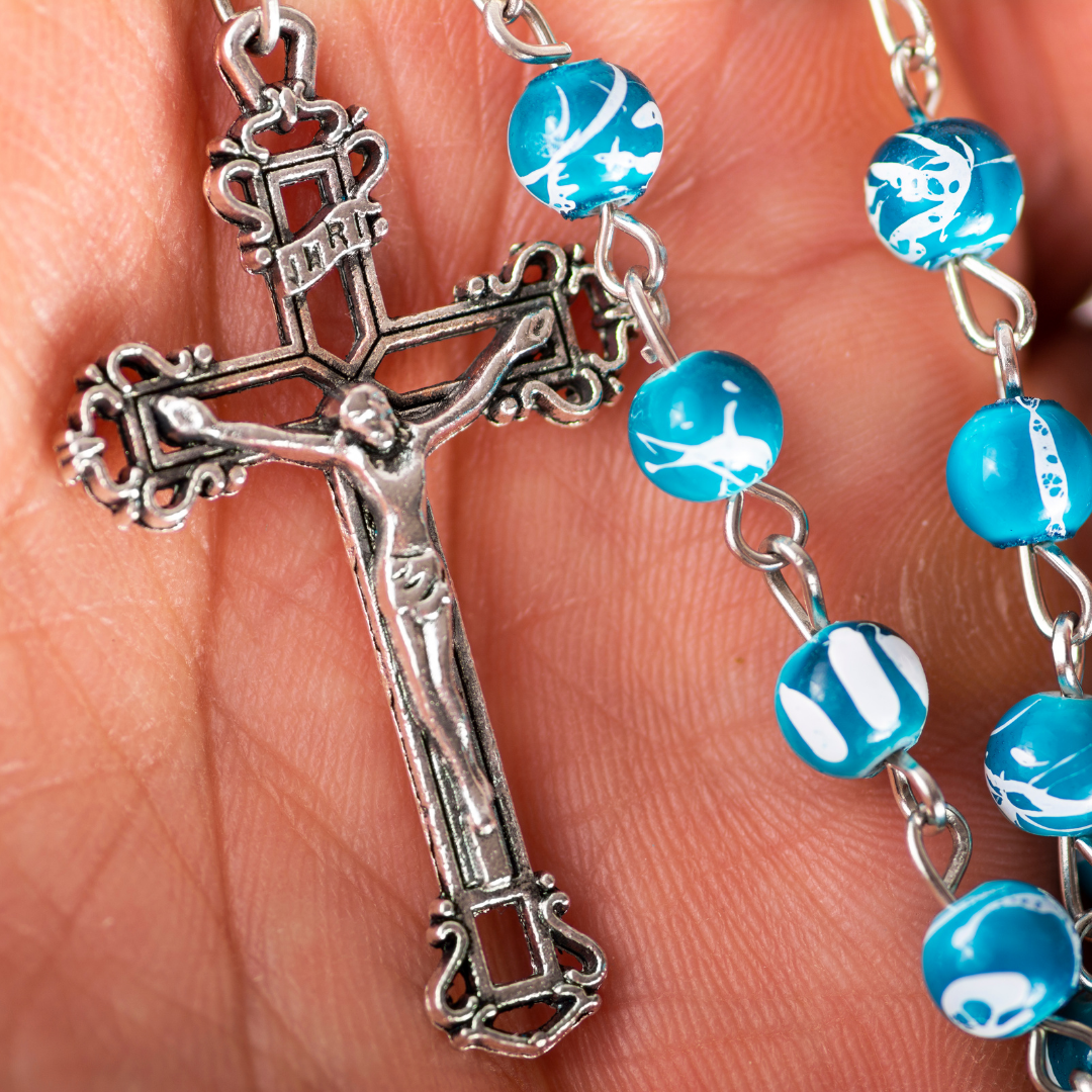 Rosary with turquoise beads