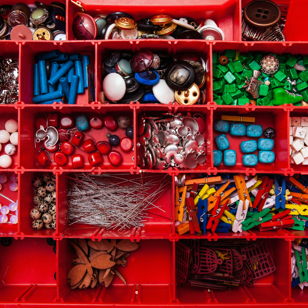 storage box for bead supplies