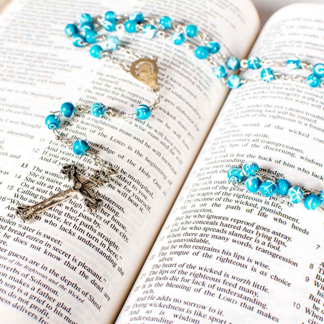 Rosary and Bible