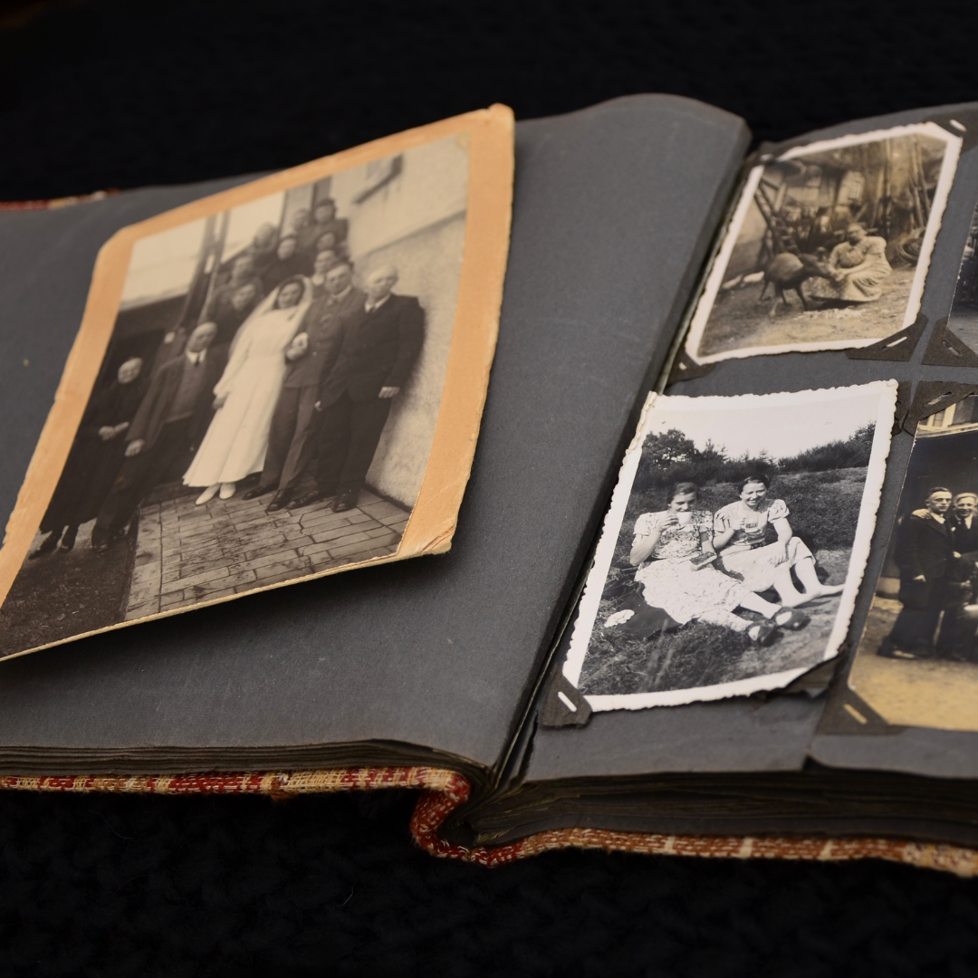 antique photo album