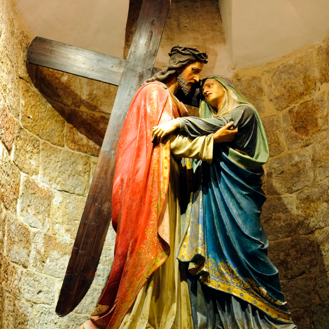 Stations of the Cross: Jesus meets his mother
