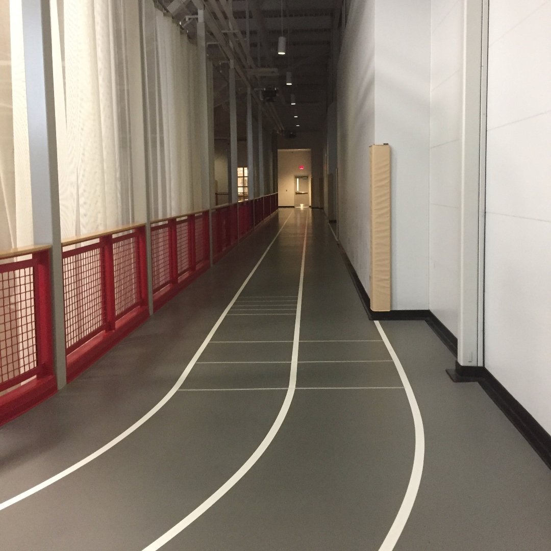 indoor running track