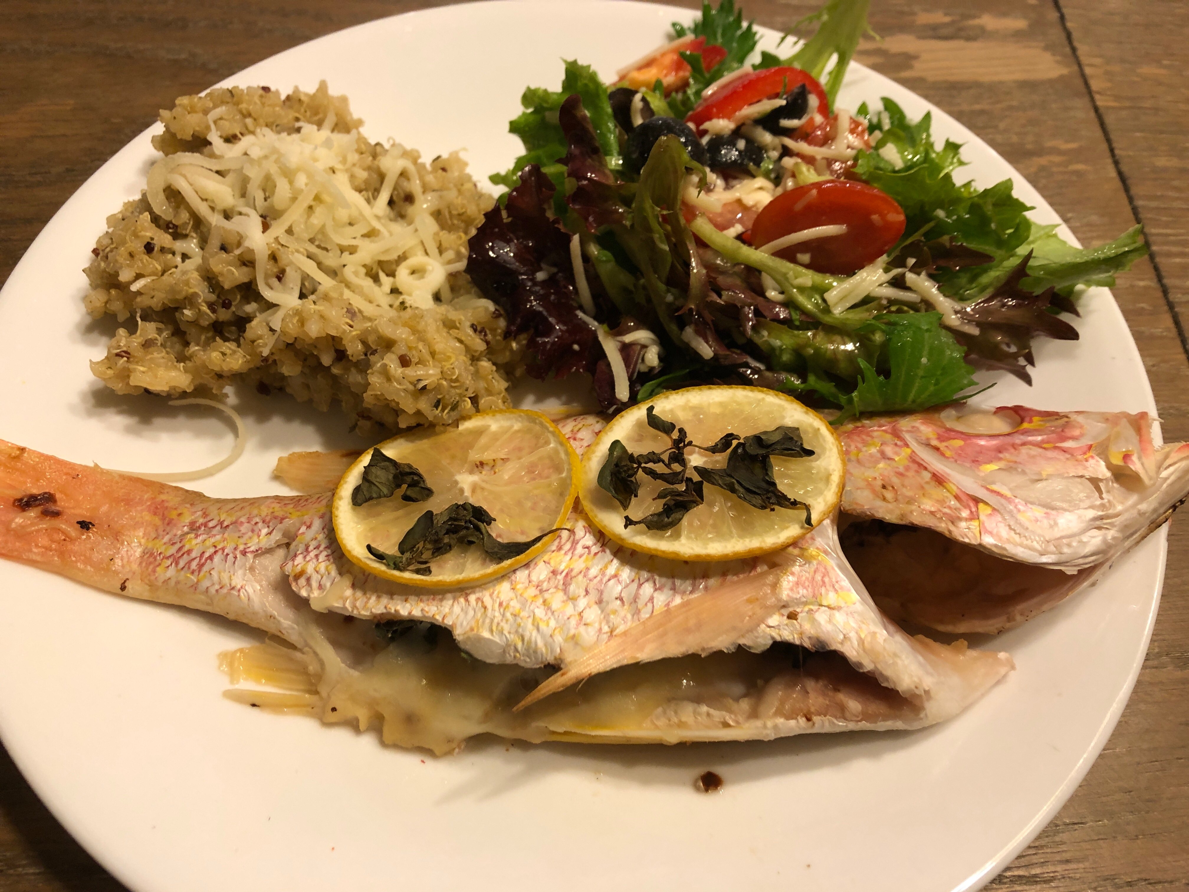 Lemon herb snapper