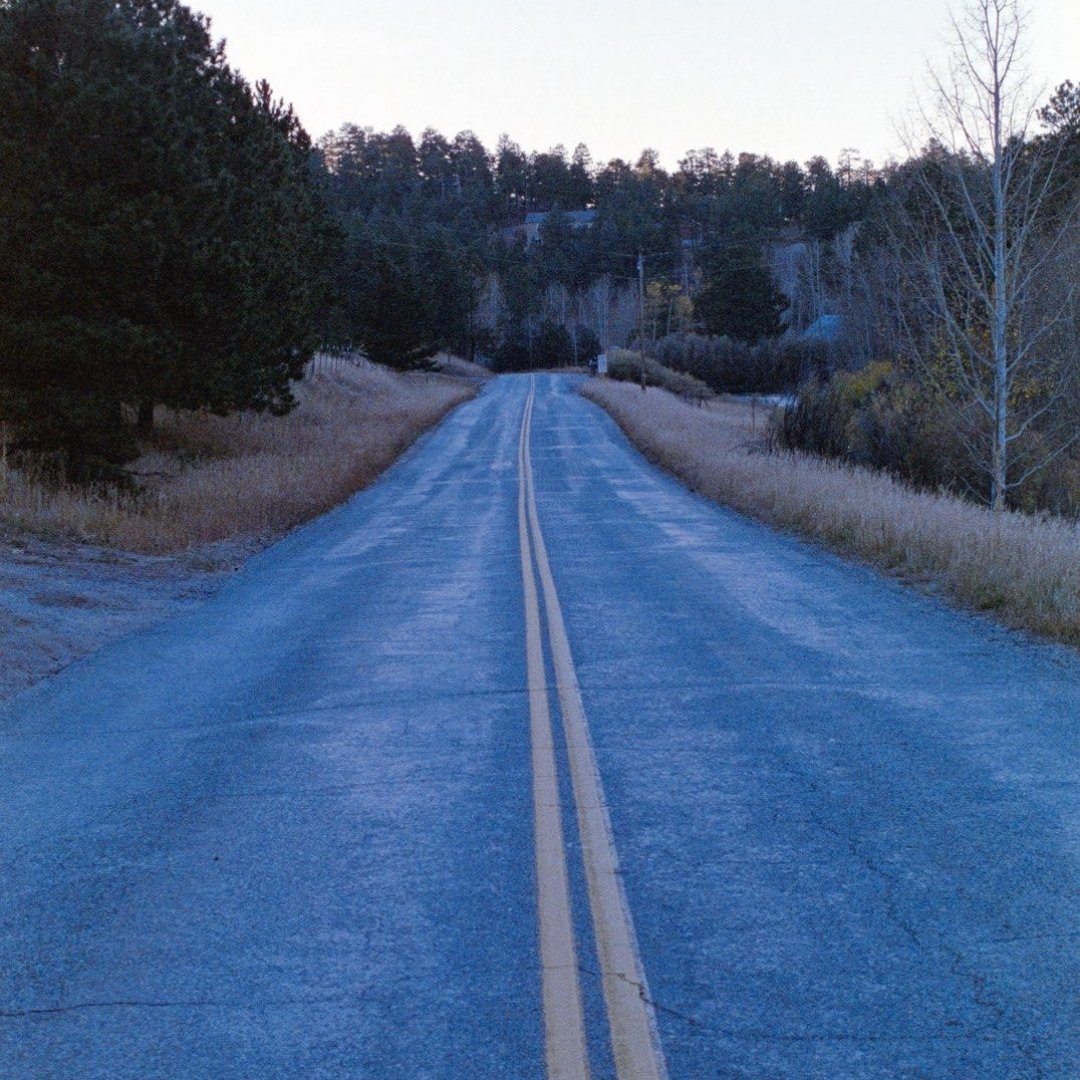 empty road in early winter