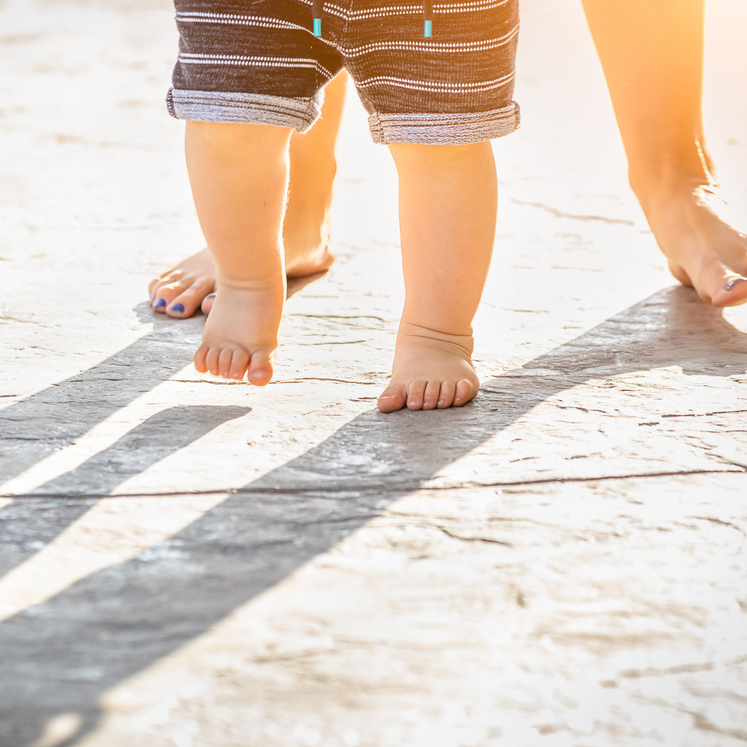 baby learning to walk