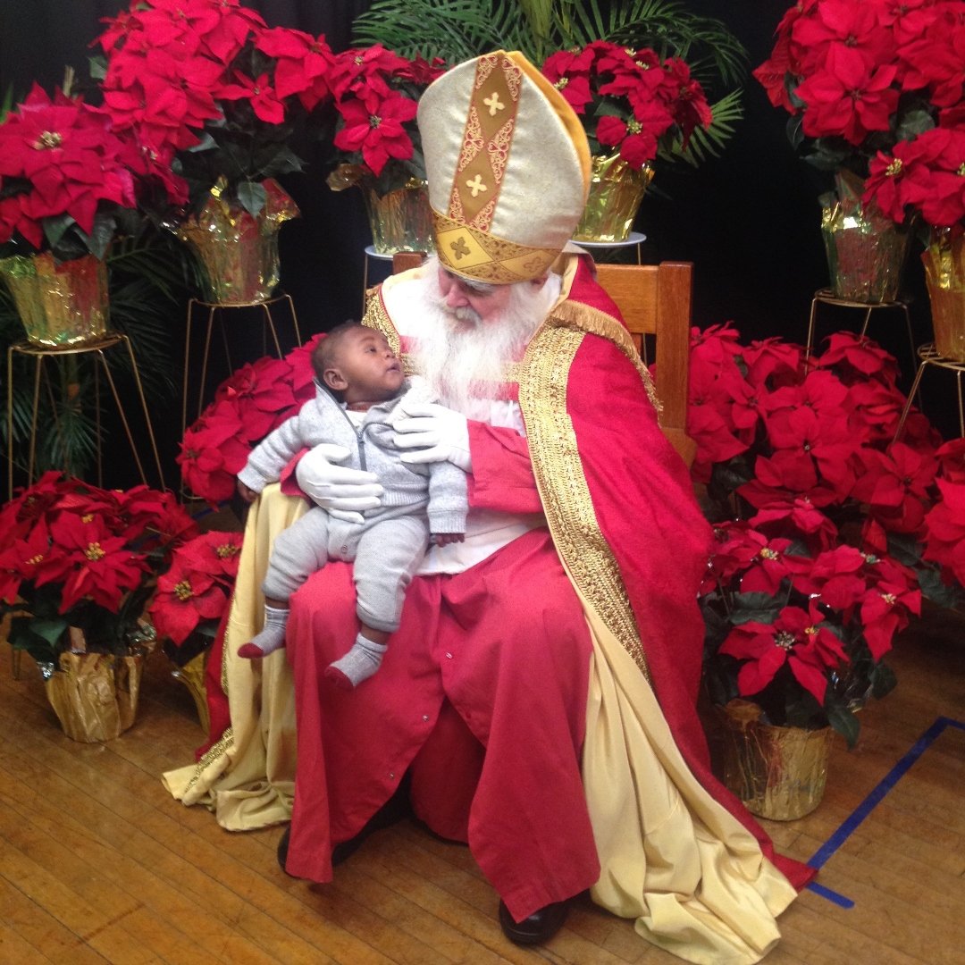 St. Nicholas holding a baby