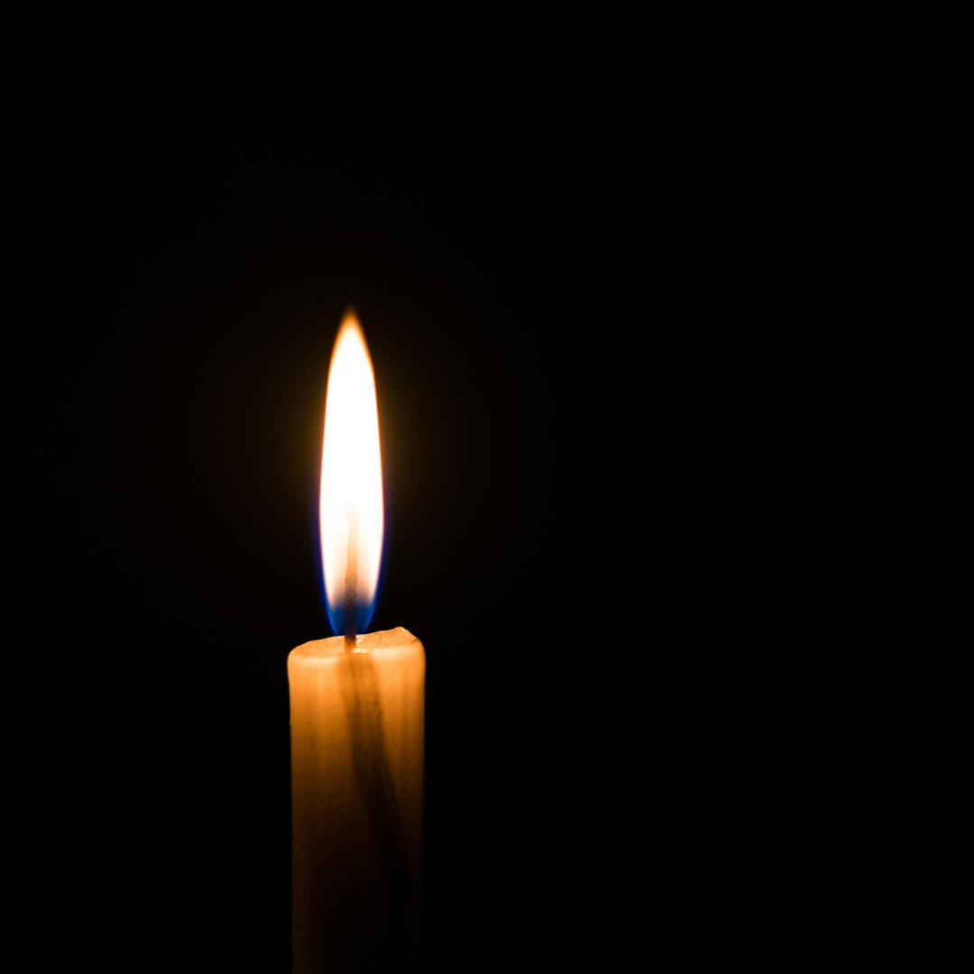 candle in darkness