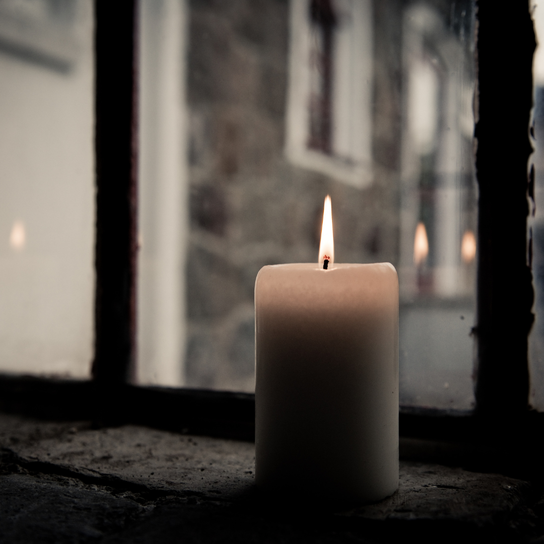candle in a window