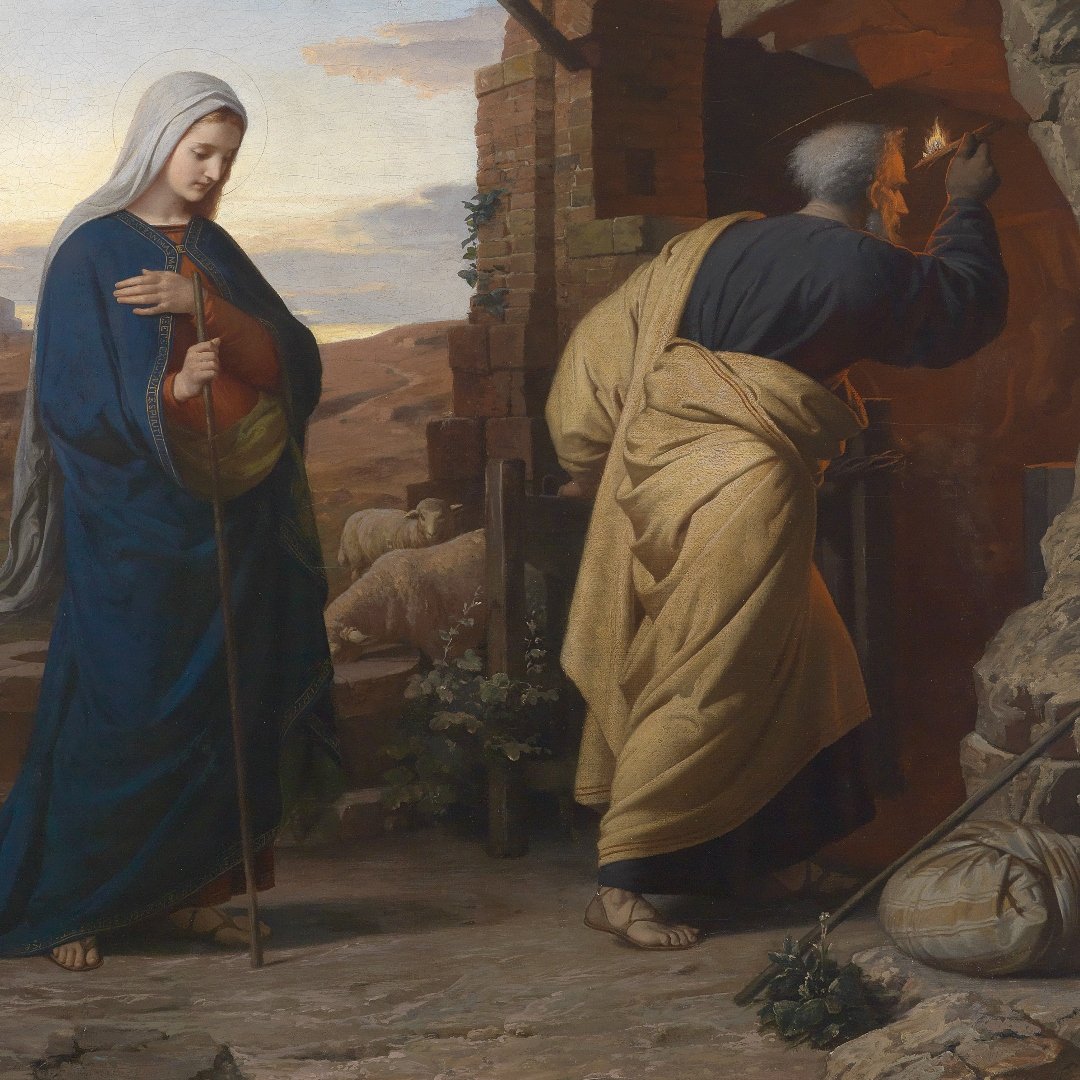 Mary and Joseph seek shelter