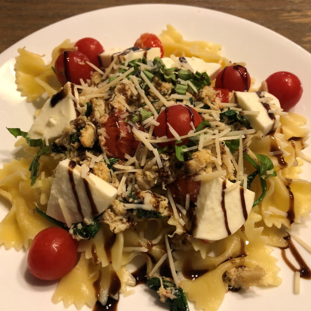 Crab Caprese Pasta