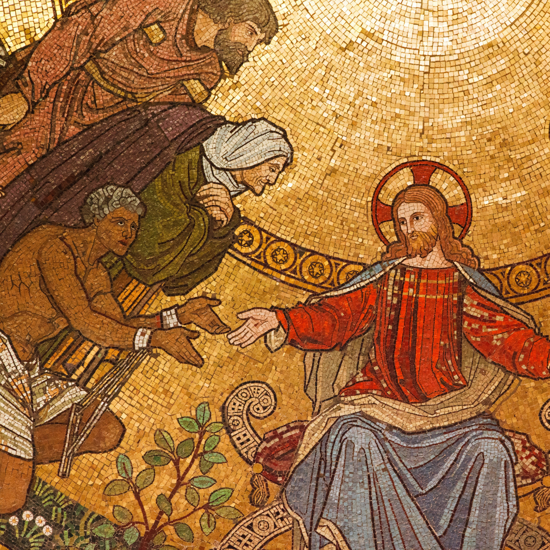 icon of people reaching out to Jesus