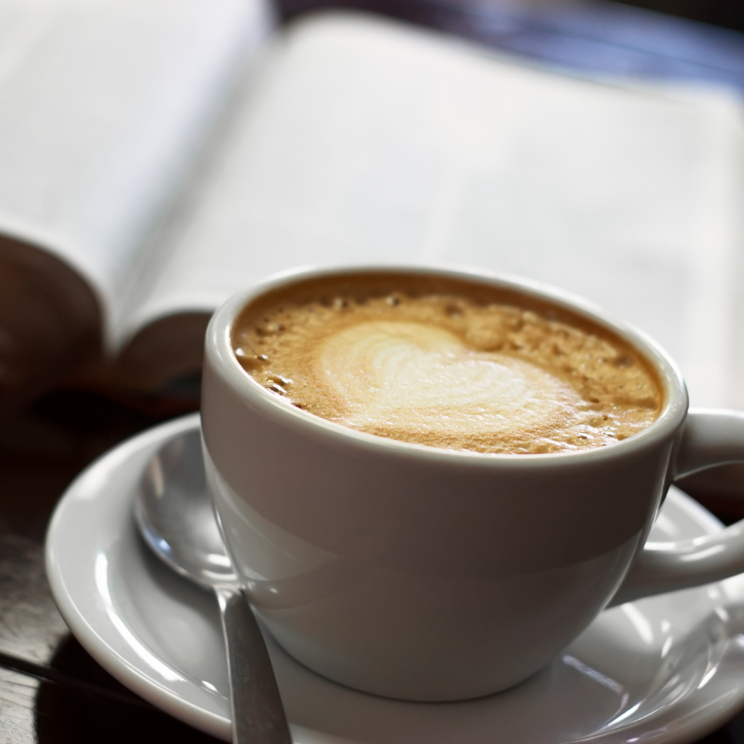 Bible and coffee