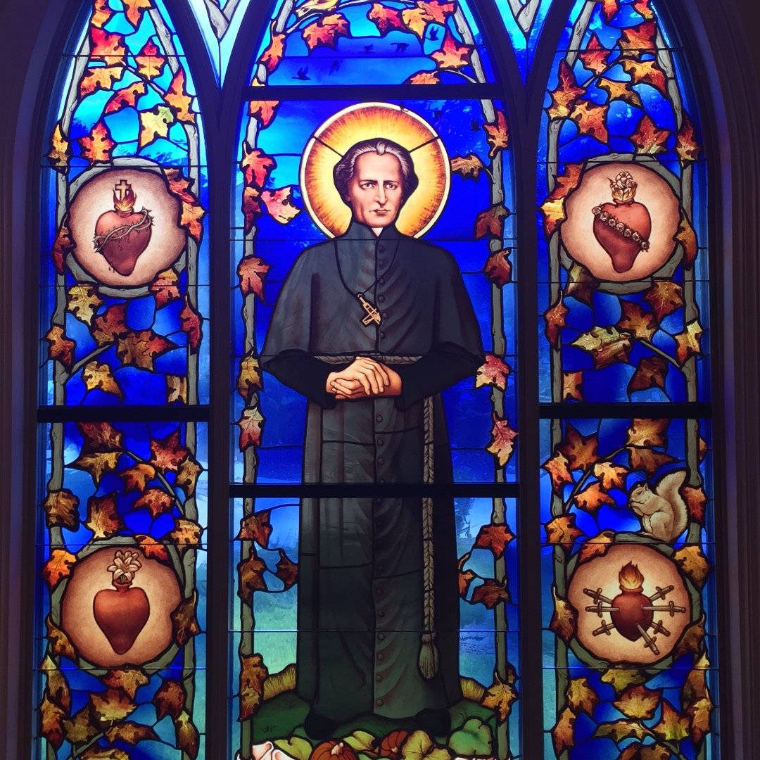 Bl. Basil Moreau featured in stained glass window at University of Notre Dame