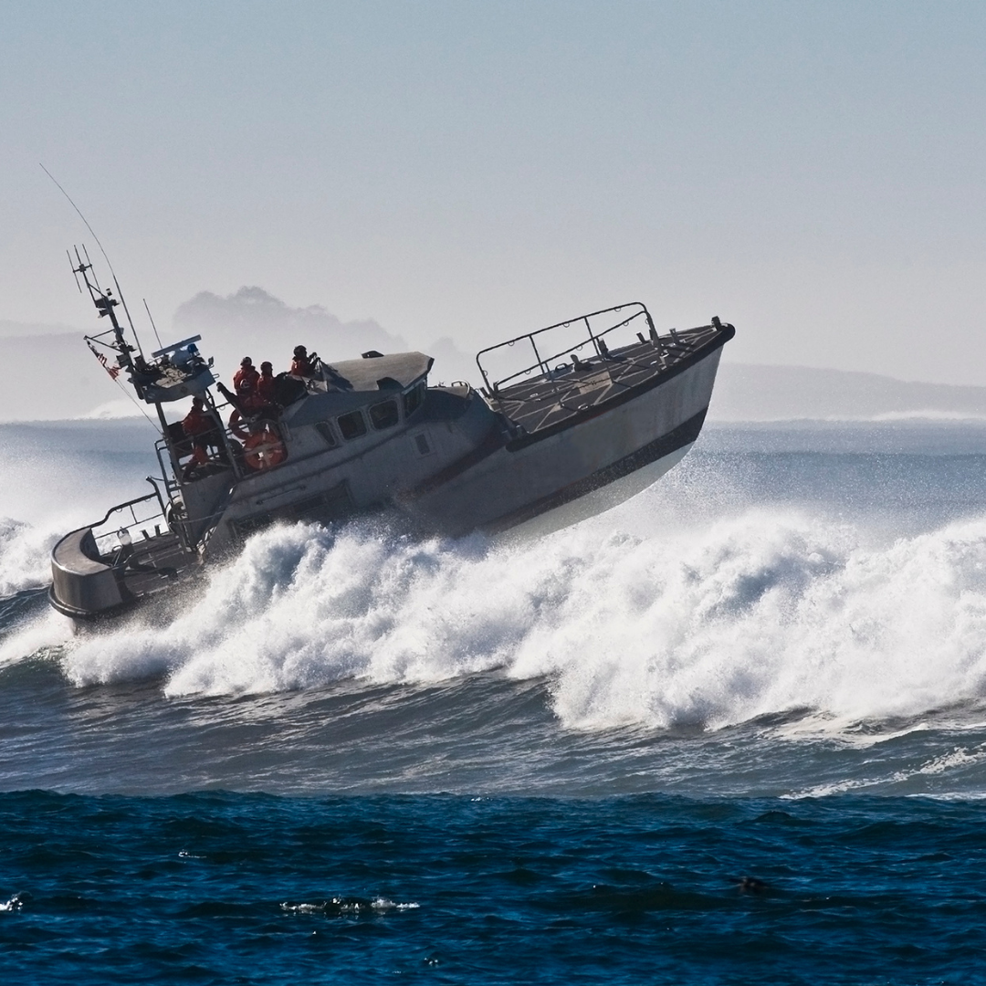 boat in a storm