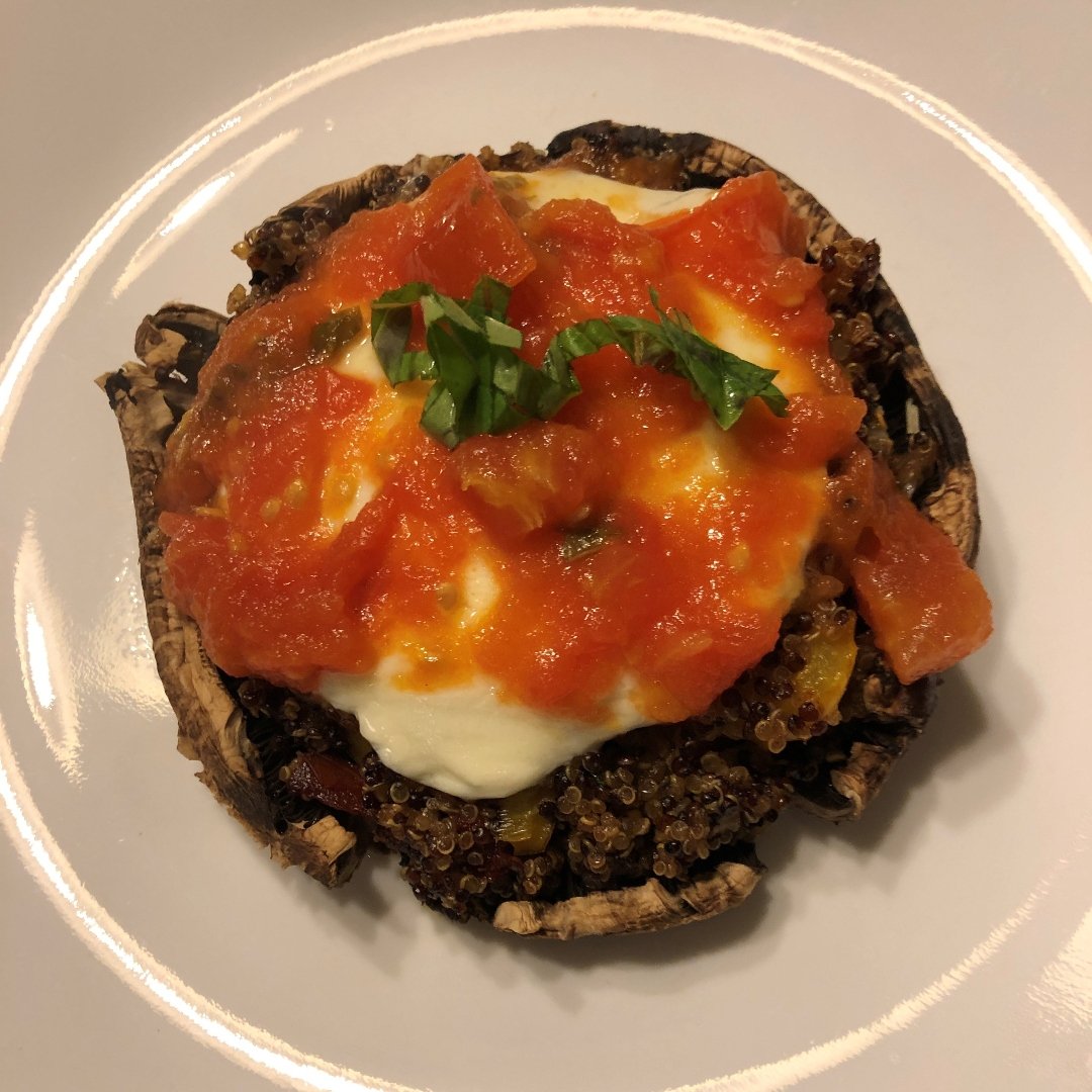 quinoa stuffed mushrooms