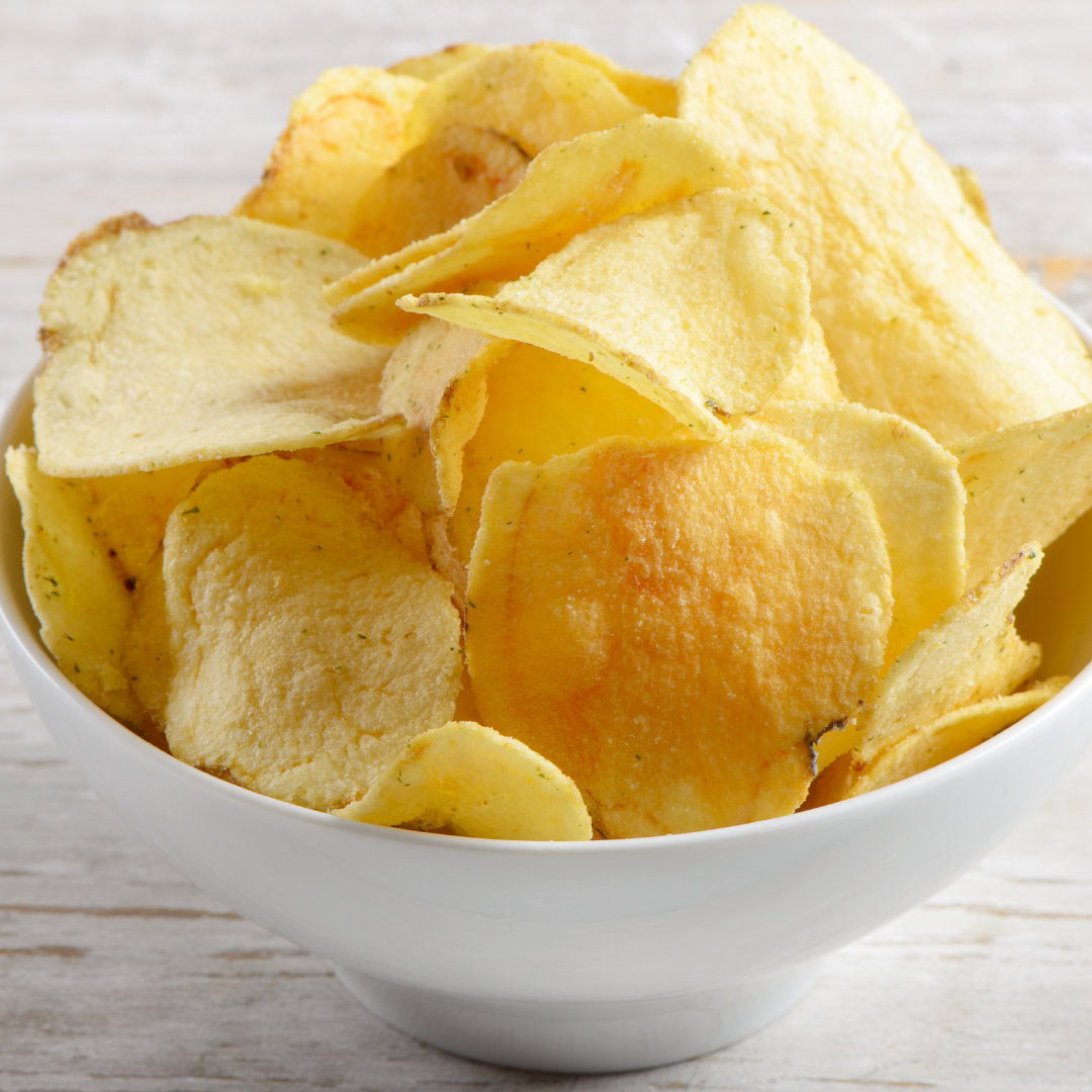 bowl of potato chips