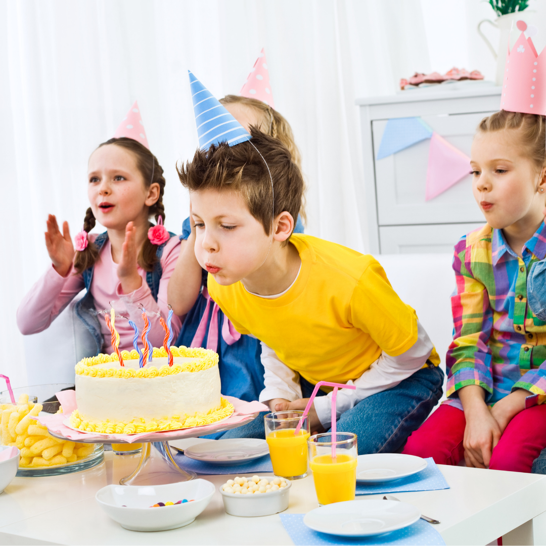 kids at a birthday party
