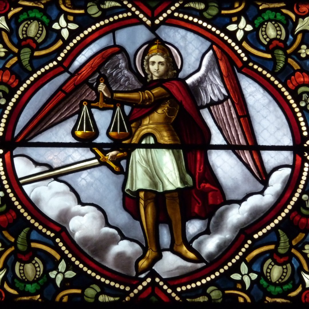St. Michael the Archangel stained glass window