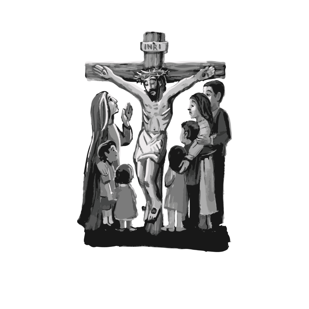 At the foot of the cross