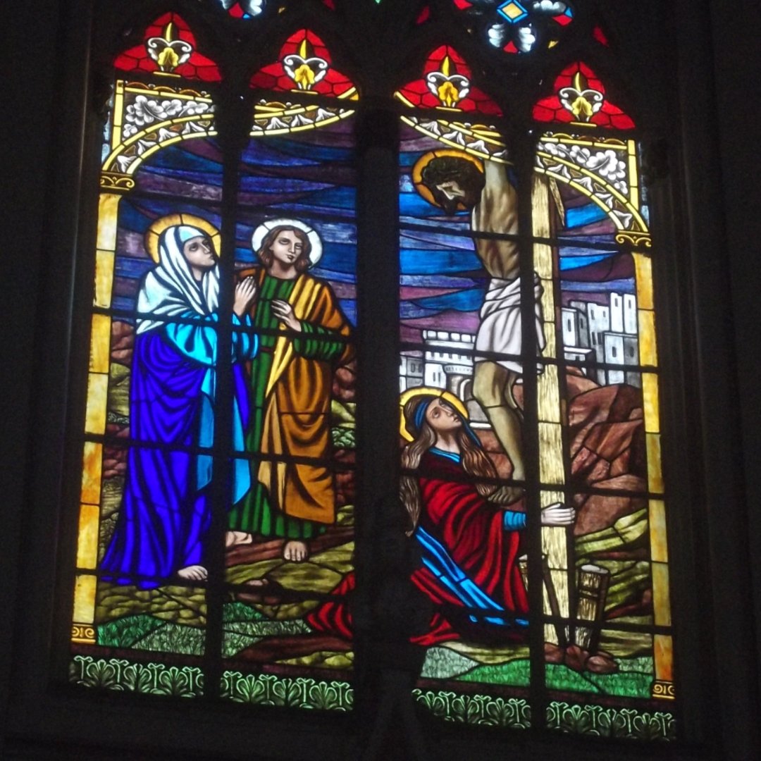 Virgin Mary, St. John, and Mary Magdalene at the foot of the Cross