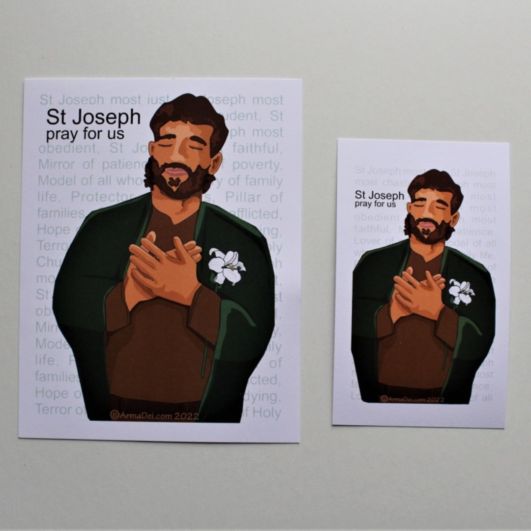 20220407 MMcConkey Sleepy Saint Joseph prayer cards