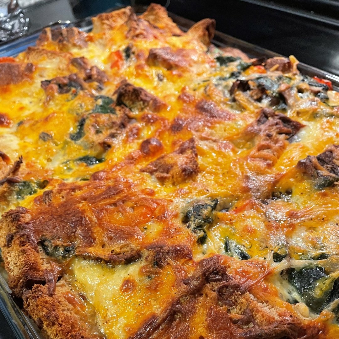 veggie egg strata