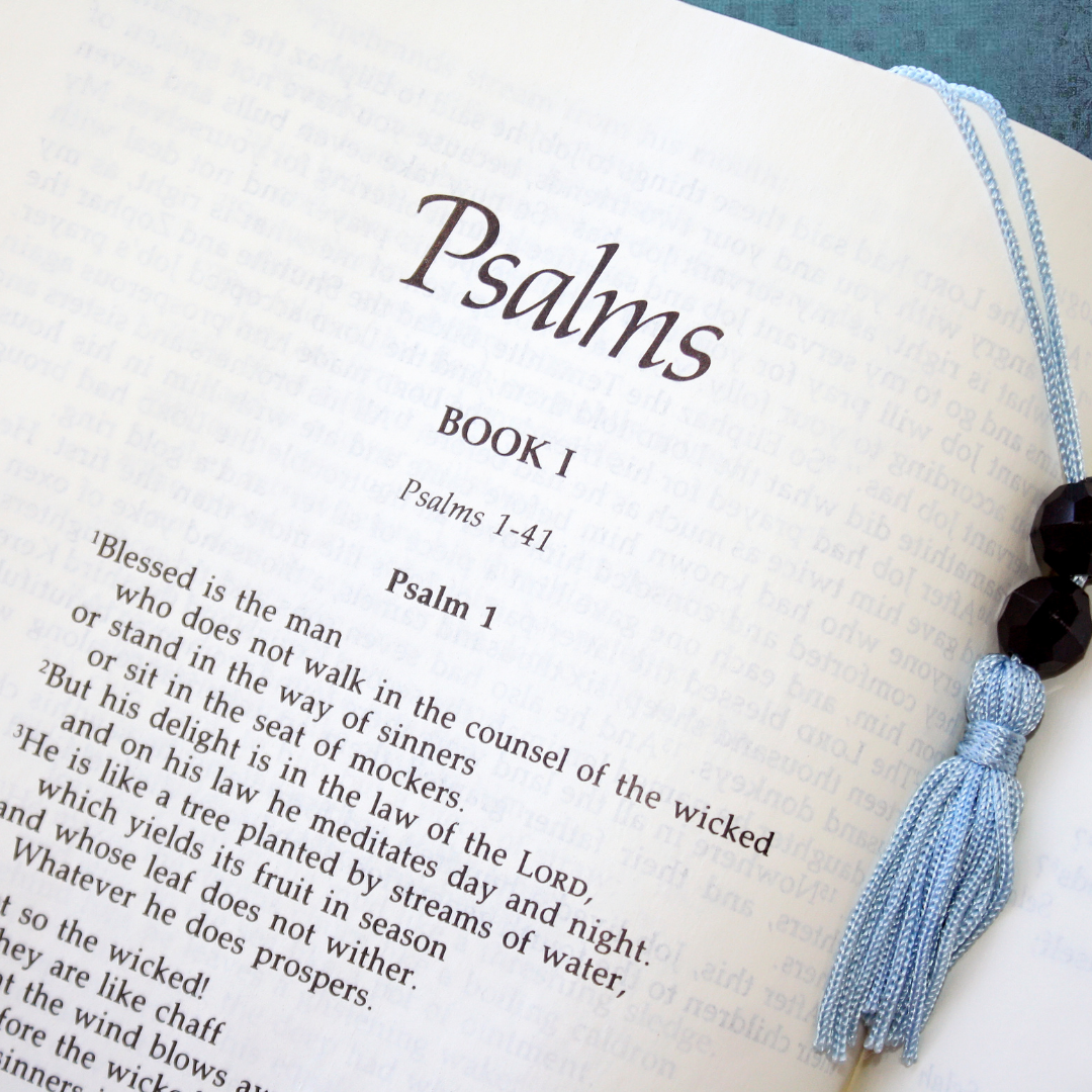 Bible open to psalms