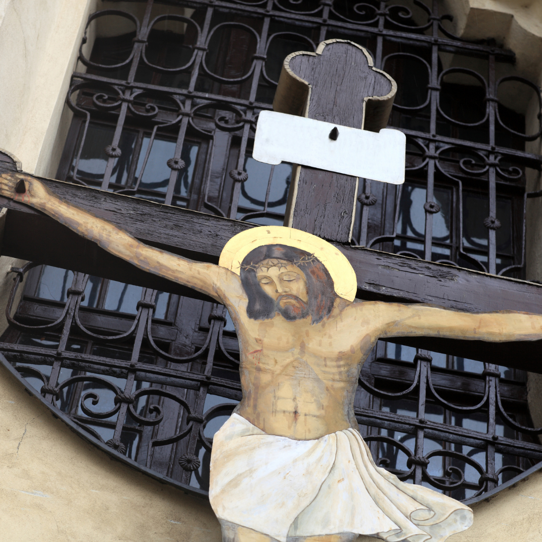 crucifix in a church