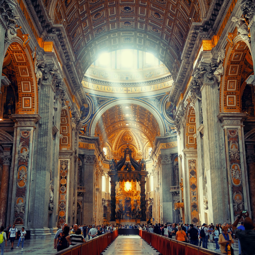 interior of St. Peter's Basilica