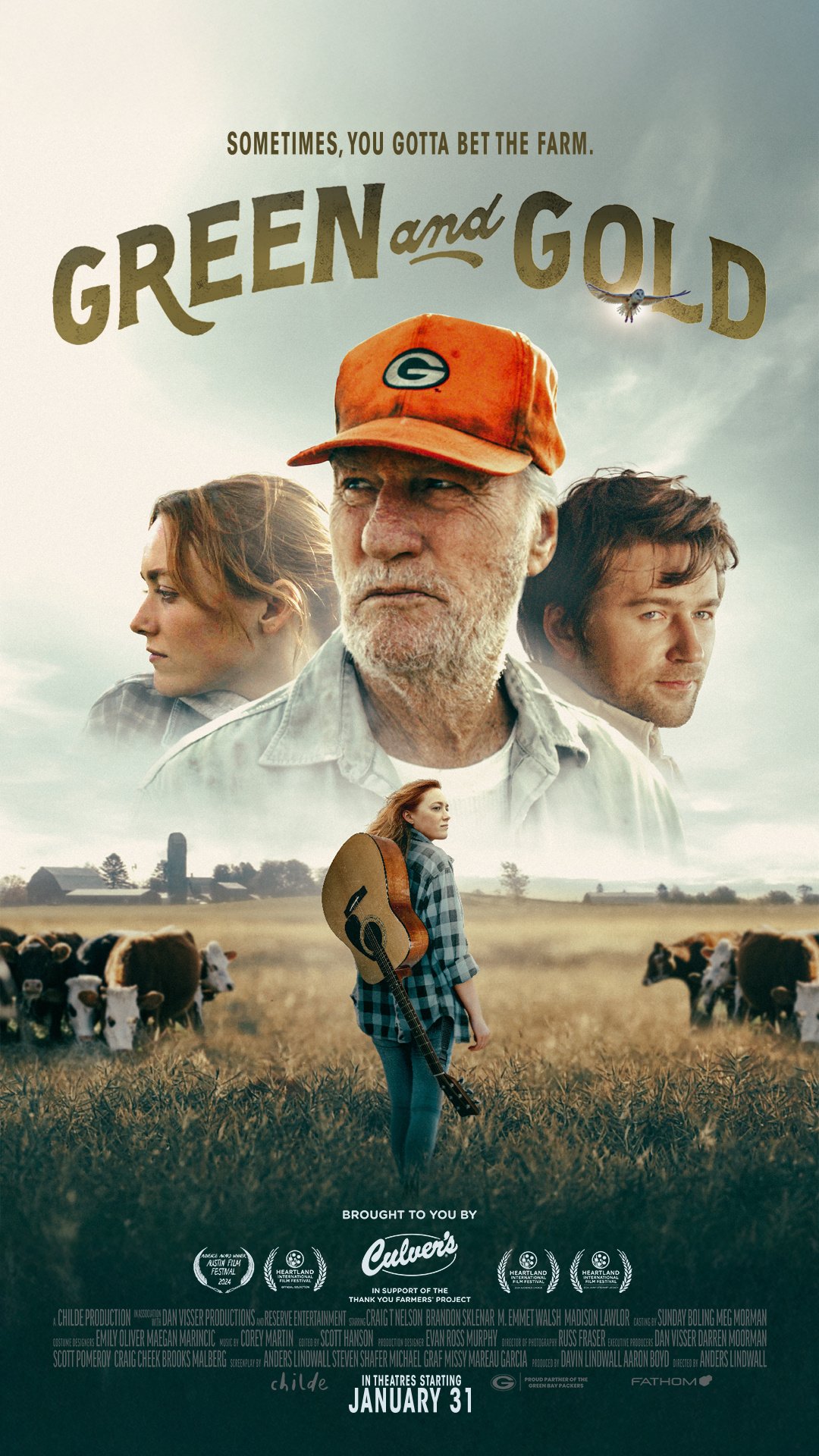 20250129 ABentrup  GREEN AND GOLD _ Poster