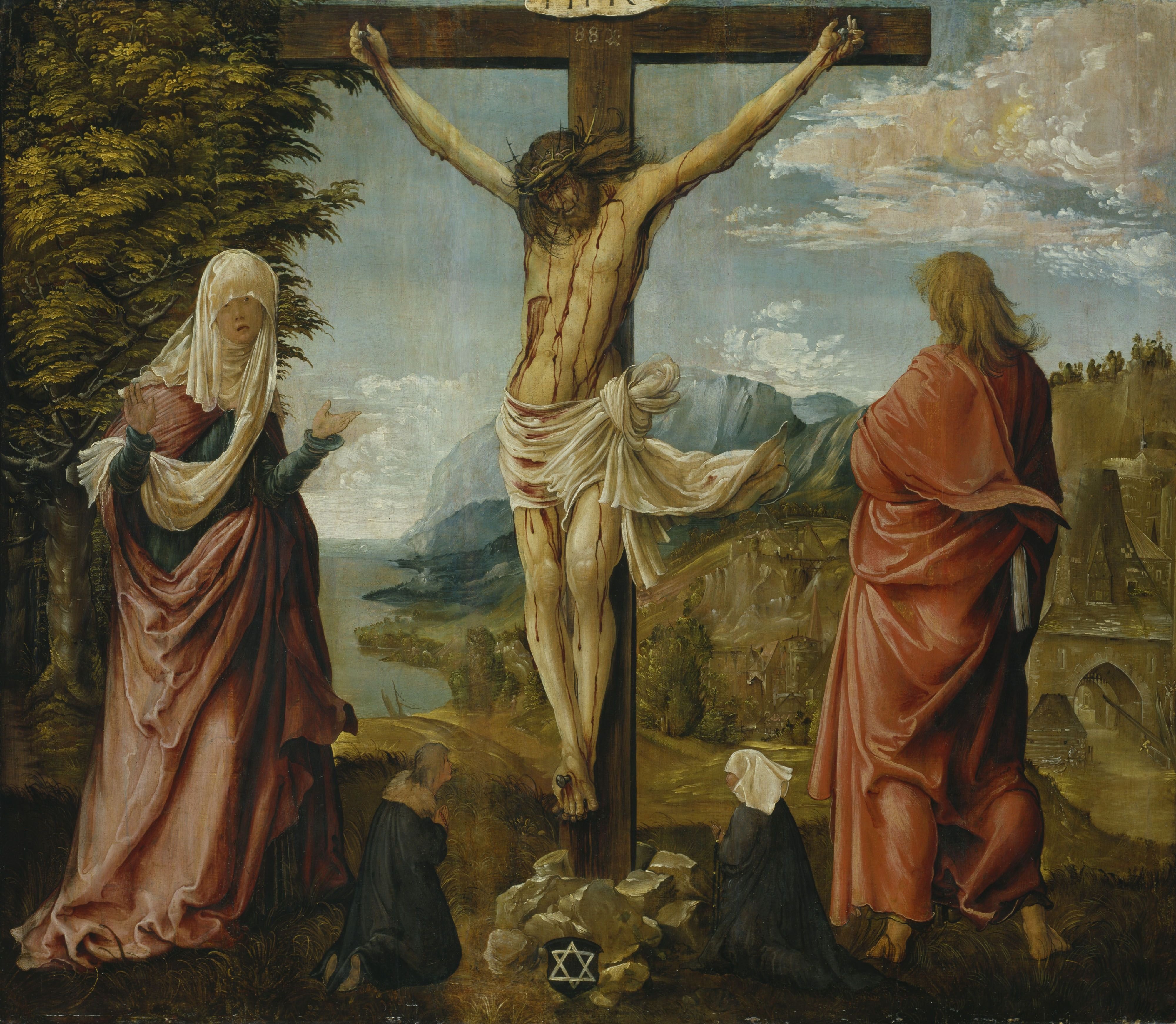 Albrecht_Altdorfer_-_Christ_on_the_Cross_between_Mary_and_St_John_-_WGA00214